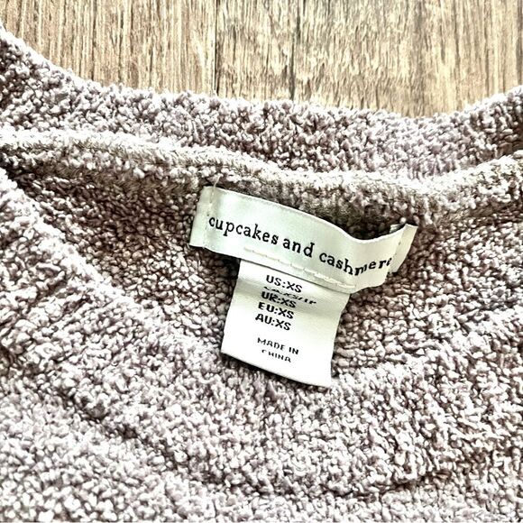 cupcakes and cashmere sweater grey cozy chinky oversized XS - Picture 2 of 4